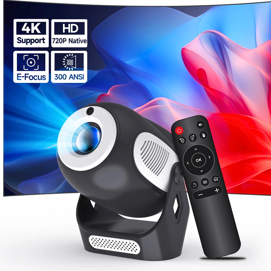 Mini HD Projektor (4K Unterstützung)