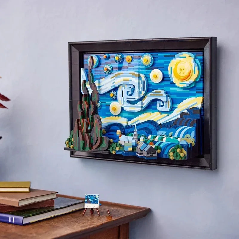 Vincent Van Gogh The Starry Night Gemälde Bau-Set