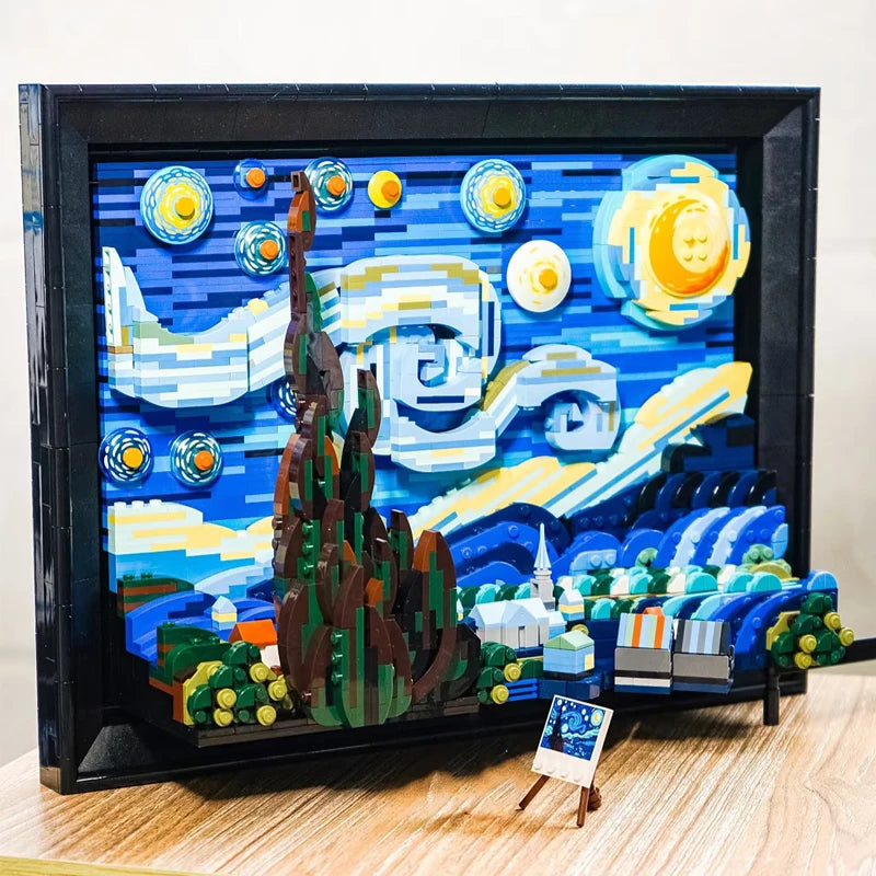 Vincent Van Gogh The Starry Night Gemälde Bau-Set
