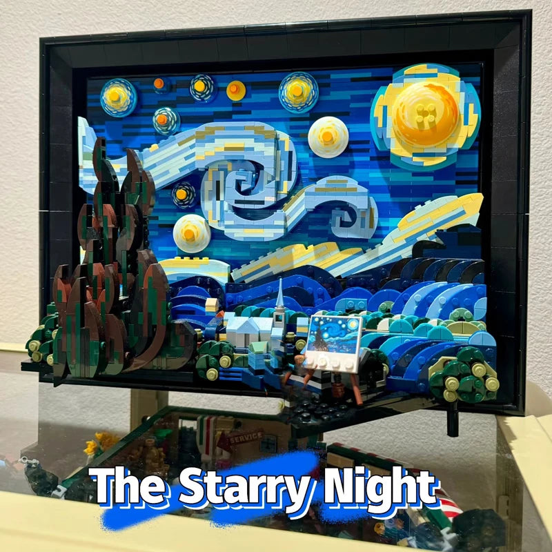 Vincent Van Gogh The Starry Night Gemälde Bau-Set