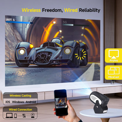 Mini HD Projektor (4K Unterstützung)